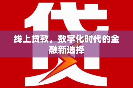 通川线上贷款，数字化时代的金融新选择