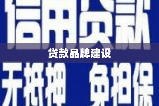 通川贷款品牌建设
