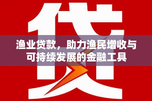 通川渔业贷款，助力渔民增收与可持续发展的金融工具