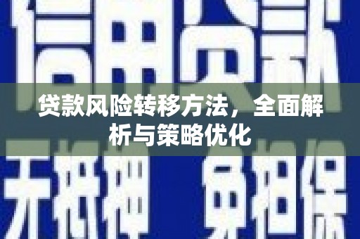 通川贷款风险转移方法，全面解析与策略优化