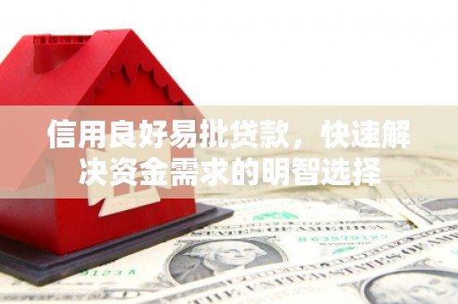 通川信用良好易批贷款，快速解决资金需求的明智选择