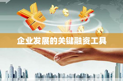 通川企业发展的关键融资工具