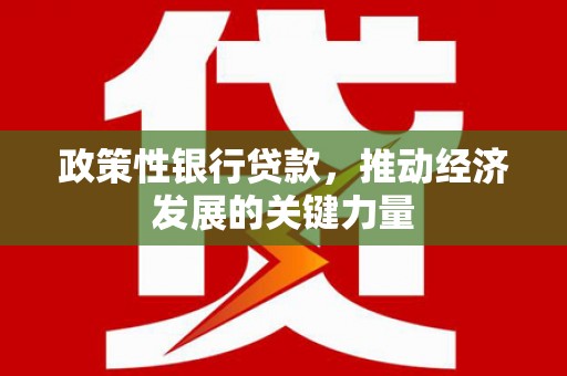 通川政策性银行贷款，推动经济发展的关键力量