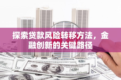 通川探索贷款风险转移方法，金融创新的关键路径