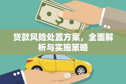 通川贷款风险处置方案，全面解析与实施策略