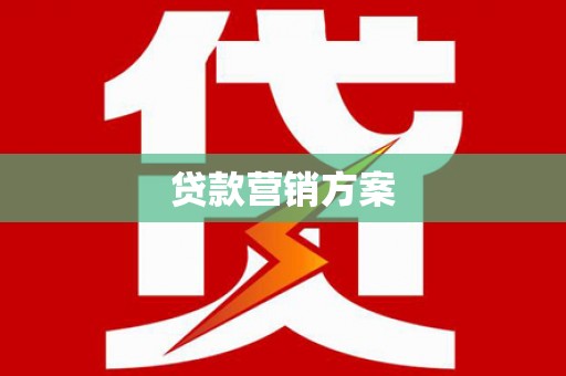 通川贷款营销方案